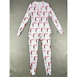 Pajama Romper Hoefessions Prints Medium One Piece Long Sleeve Jumpsuit Butt Flap